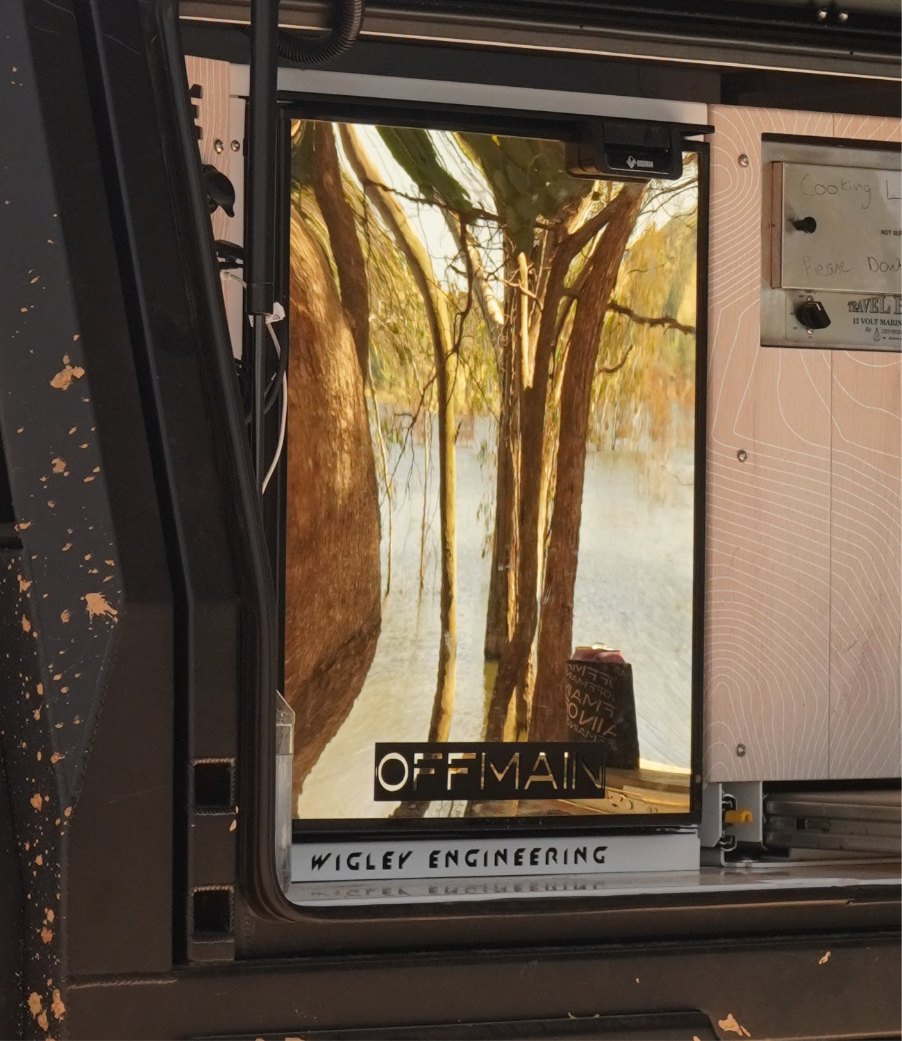 Gold Fridge Mirror - Suits Bushman’s 85L